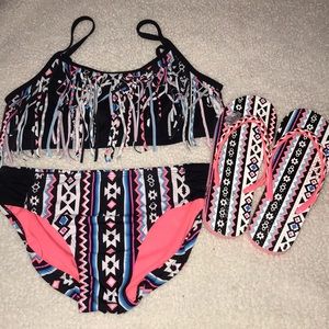 Justice Bikini with Sandals size 4-5